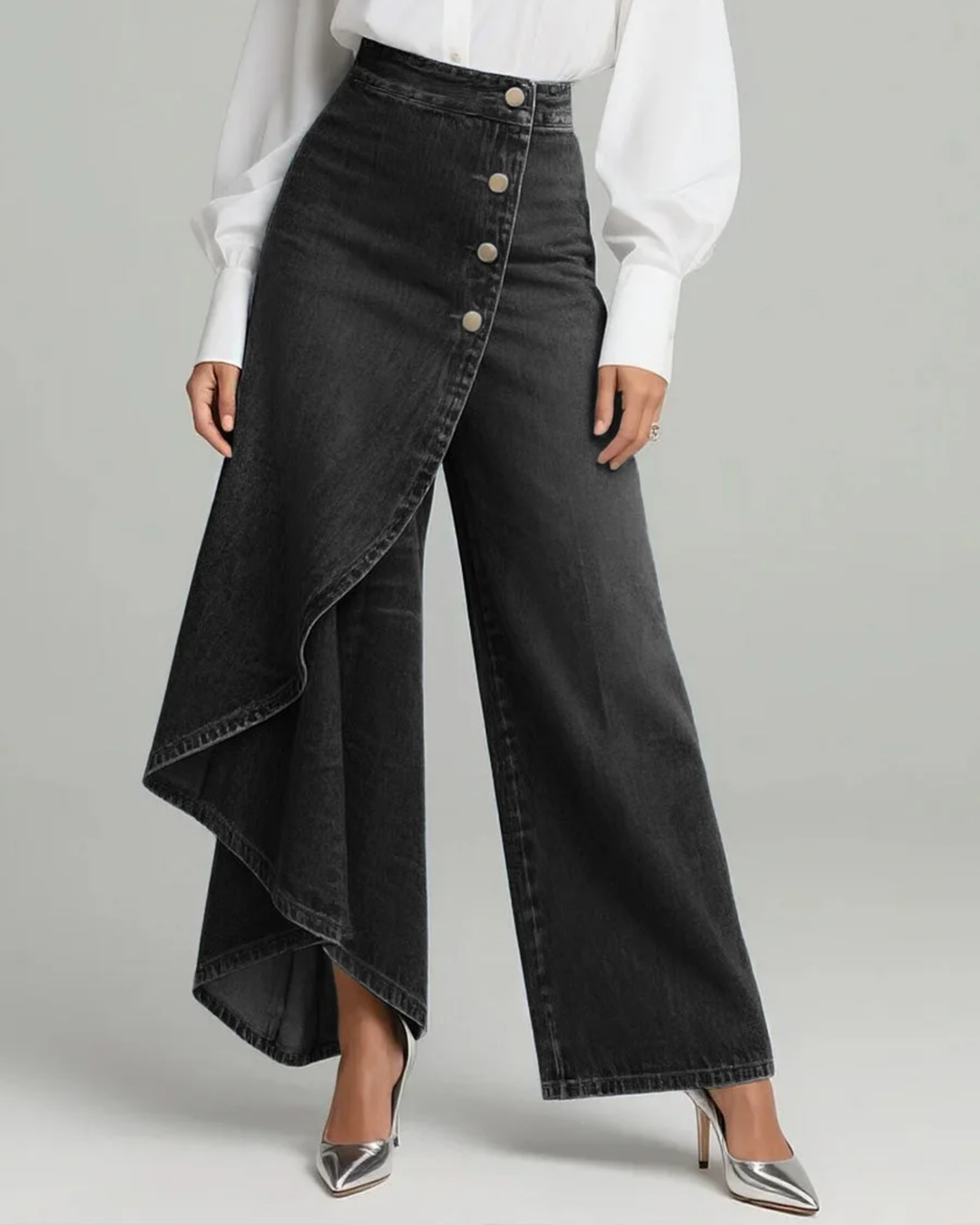 Beata | Slim Fit Dżinsy Wrap