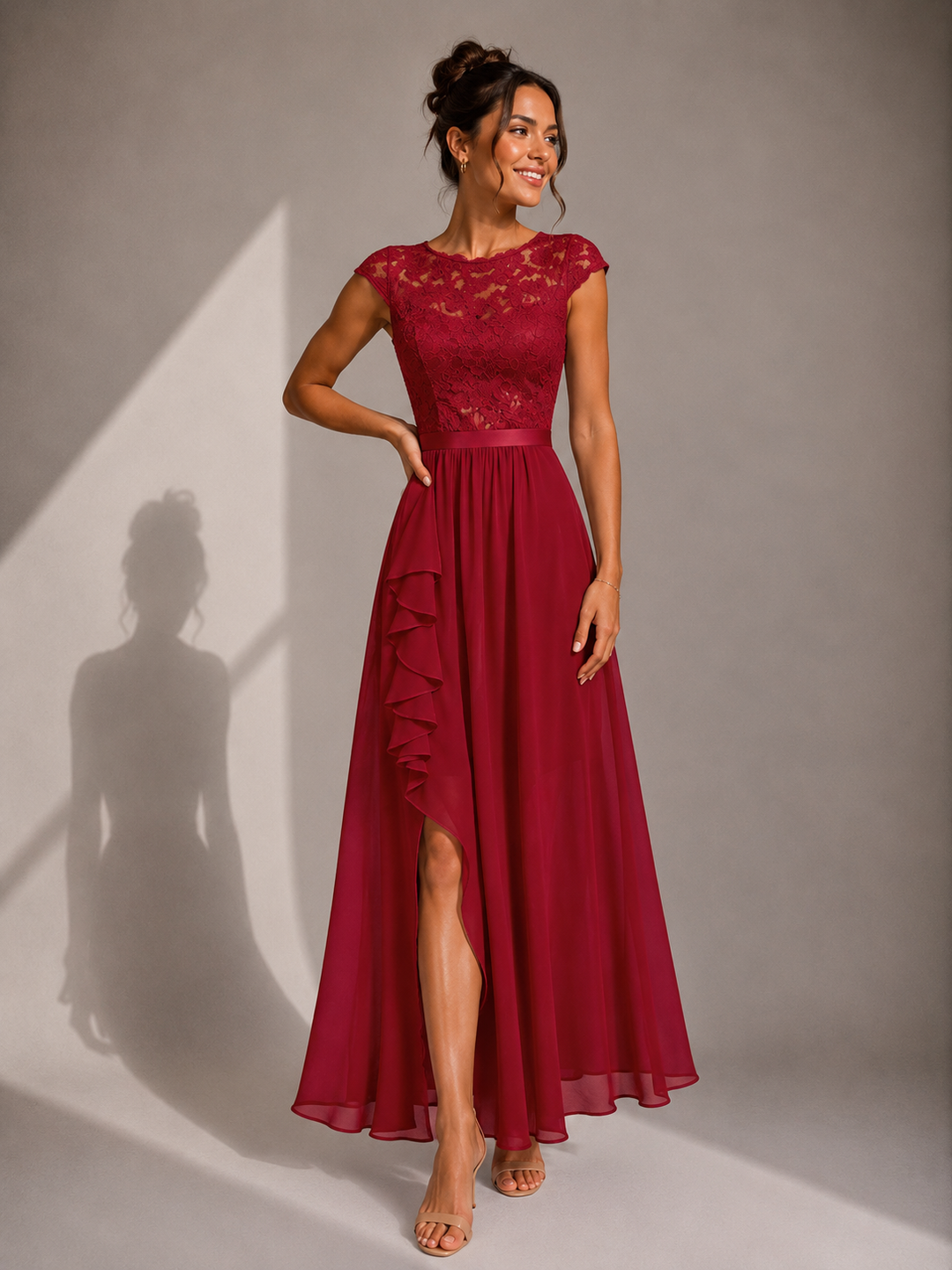 Lace Bodice Maxi sukienka