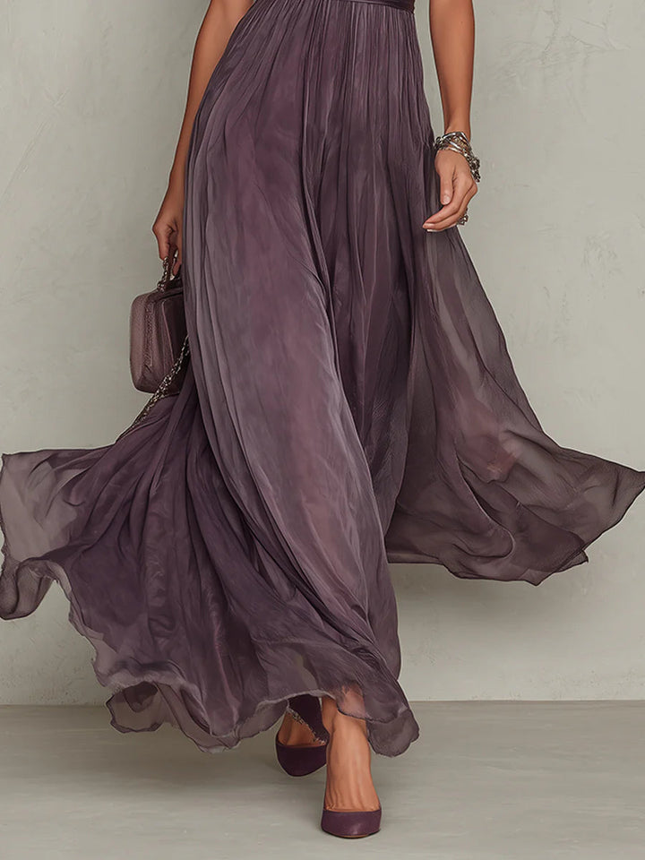 Pleased Puff- Sleeve Midi sukienka